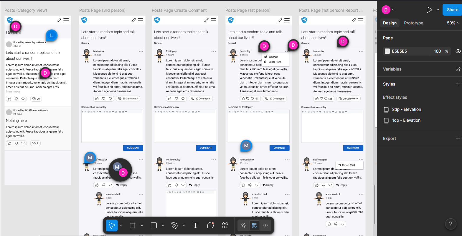 Sample Early Designs